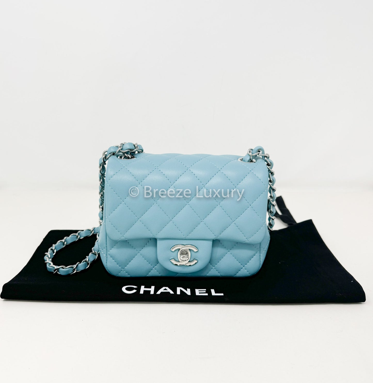 Chanel Lambskin Square Mini Classic Flap