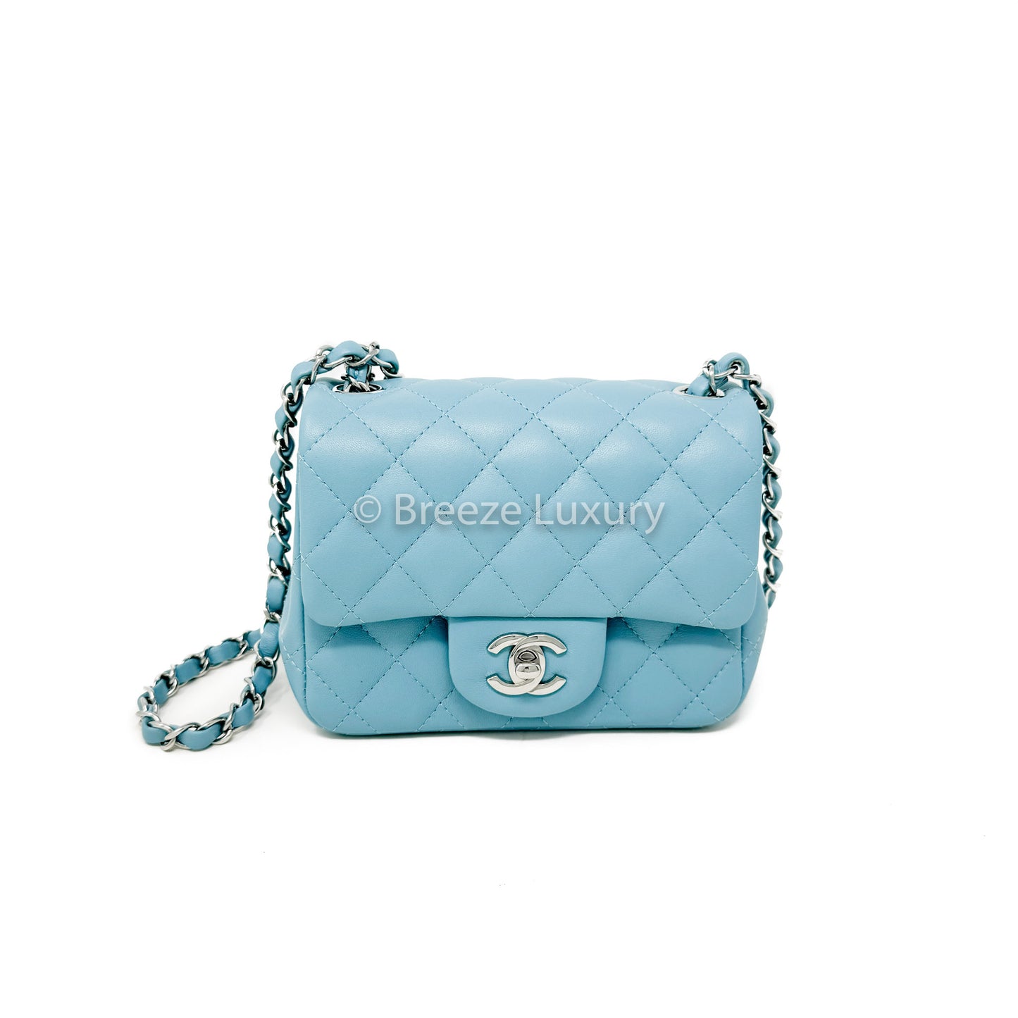 Chanel Lambskin Square Mini Classic Flap