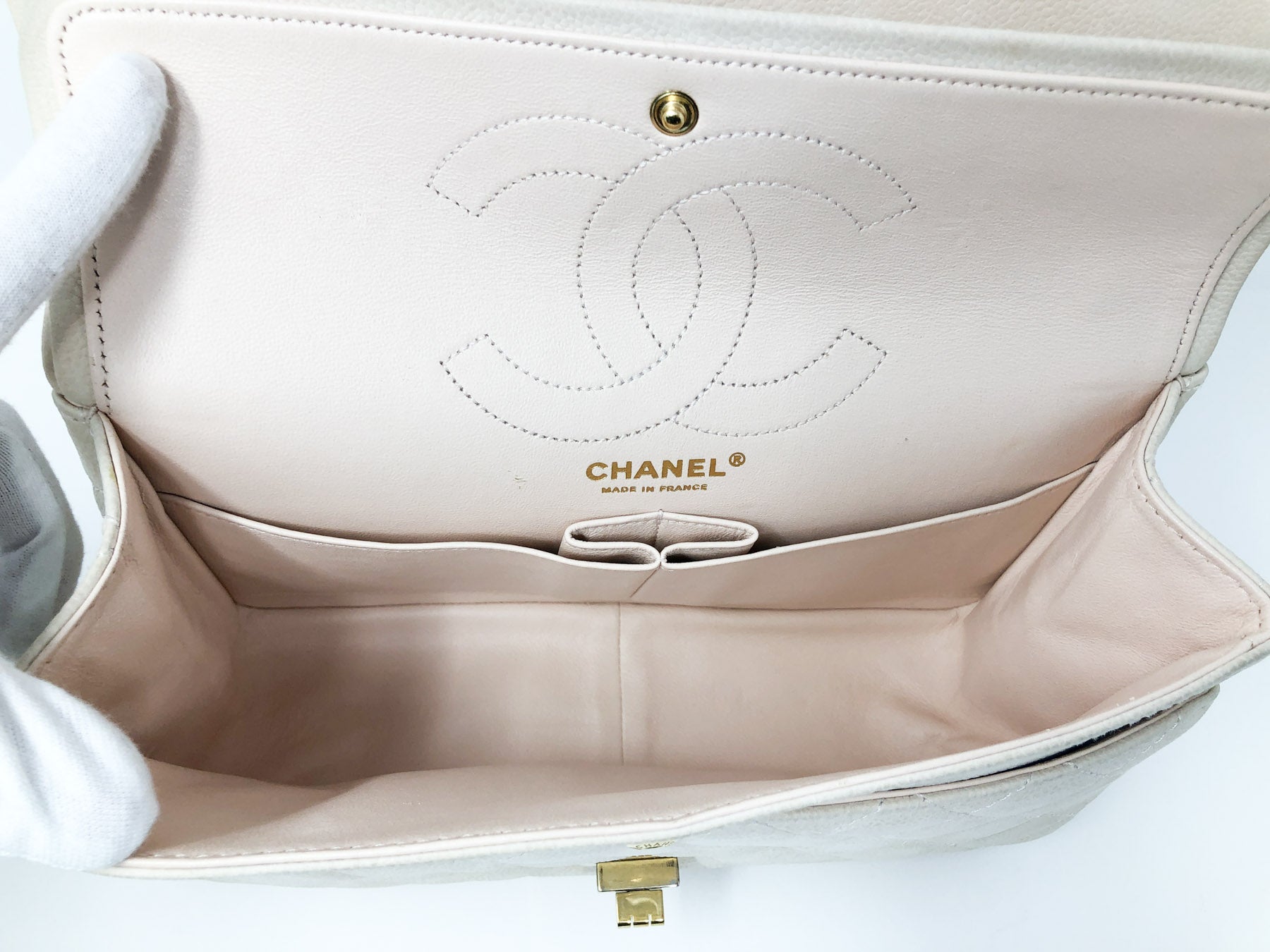 Chanel 2.55 hot sale bag sizes